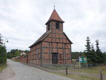 Kckte, evangelische Gutskapelle, Fachwerkbau erbaut 1730 (09.07.2025)