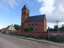 Petersmark, evangelische Kirche, neoromanischer Backsteinbau, erbaut 1887 (09.07.2025)