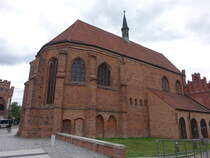 Stendal, Klosterkirche St. Katharina, gotische Backsteinkirche, erbaut von 1472 bis 1490 (09.07.2025)
