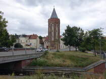 Brandenburg, neustdtischer Mhlentorturm, sptgotischer Backsteinbau, erbaut 1411 (10.07.2025)