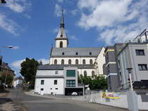 Kirn, evangelische Stiftskirche, erbaut im 13. Jahrhundert, neugotisches Langhaus erbaut von 1891 bis 1893 durch den Architekten Heinrich Wiethase (26.07.2025)