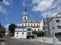 Kirn, evangelische Stiftskirche, erbaut im 13. Jahrhundert, neugotisches Langhaus erbaut von 1891 bis 1893 durch den Architekten Heinrich Wiethase (26.07.2025)