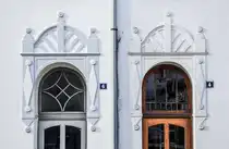 Jugendstil am Kongevej in S�nderborg (deutsch Sonderburg) in Nordschleswig. Aufnahme: 31. Oktober 2025.