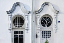 Jugendstil am Kongevej in Snderborg (deutsch Sonderburg) in Nordschleswig. Aufnahme: 31. Oktober 2025.