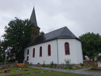 Riegenroth, evangelische Kirche, barocker Saalbau erbaut 1787 (27.07.2025)