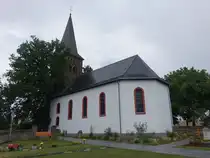 Riegenroth, evangelische Kirche, barocker Saalbau erbaut 1787 (27.07.2025)