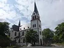 Kastellaun, Pfarrkirche Hl. Kreuz, neugotische Basilika, erbaut von 1899 bis 1902 durch den Architekten Eduard Endler (28.07.2025)