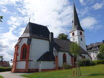 Thalfang, evangelische Kirche, erbaut im 13. Jahrhundert (29.07.2025)