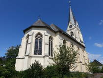 Thalfang, Pfarrkirche St. Matthus, neugotischer Saalbau, erbaut von 1899 bis 1901 (29.07.2025)