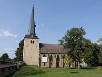 Barneberg, evangelische Friedenskirche, erbaut 1885 im neugotischen Stil (09.08.2025)