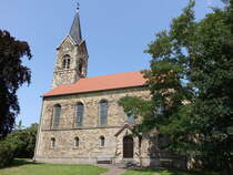 Druxberge, evangelische Kirche, erbaut von 1864 bis 1866 durch den Architekten Friedrich August Stler (09.08.2025)
