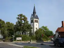 Grasleben, evangelische St. Maria Kirche, erbaut 1830 (09.08.2025)