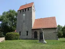 Hakenstedt, evangelische St. Marien Kirche, erbaut im 16. Jahrhundert, Umbau von 1710 bis 1711 (09.08.2025)