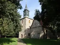 Schermcke, evangelische St. Stephanus Kirche, erbaut im 13. Jahrhundert, Umbau um 1600 im Renaissancestil (09.08.2025)