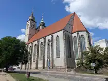Magdeburg, St. Johannis Kirche, erbaut im 11. Jahrhundert, erneuert von 1631 bis 1645 (10.08.2025)