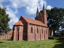 Mahlwinkel, neugotische evangelische Kirche, erbaut 1860 (10.08.2025)