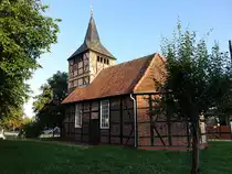 Potzehne, evangelische Kirche, Fachwerkbau aus dem Jahr 1748 (11.08.2025)