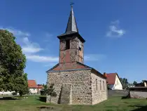 Wahlitz, evangelische St. Dorothea Kirche, erbaut 1275 (11.08.2025) 