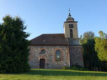 Kassieck, evangelische Kirche, mittelalterlicher Feldstein- und Backsteinbau, Umbau im 19. Jahrhundert (12.08.2025)