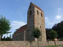 Klein Rossau, evangelische Kirche, erbaut im 15. Jahrhundert (12.08.2025)