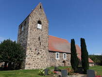 Schernikau, evangelische Kirche, erbaut im 13. Jahrhundert (12.08.2025)