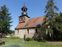 Einwinkel, evangelische Kirche, erbaut von 1230 bis 1240, Fachwerkturm von 1721 (13.08.2025)
