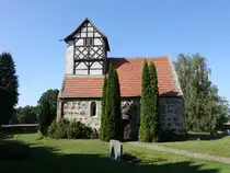 Kassuhn, evangelische Kirche, sp�tgotischer Feldsteinbau (13.08.2025)