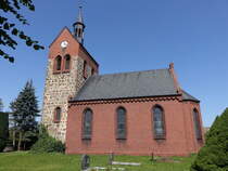Kerkuhn, evangelische Kirche, Kirchturm 12. Jahrhundert, Kirchenschiff erbaut im 19. Jahrhundert (13.08.2025)