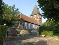 Kl�tze, evangelische St. �gidien Kirche, erbaut ab 1362, Neubau 1759, Kirchturm erbaut 1819 (14.08.2025)