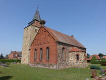 Rohrberg, evangelische Kirche, romanische Feldsteinkirche, erbaut um 1175 (14.08.2025)