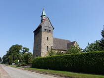 Valfitz, evangelische Kirche, Feldsteinkirche erbaut 1911 (14.08.2025)