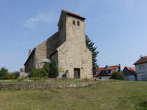 Alleringersleben, evangelische St. Ludgeri Kirche, erbaut 1719 (15.08.2025)