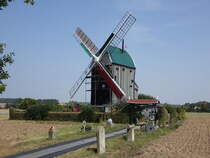 Eimersleben, historische Bockwindmhle, erbaut 1848 (15.08.2025)