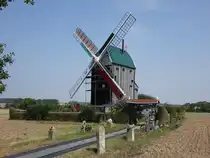 Eimersleben, historische Bockwindm�hle, erbaut 1848 (15.08.2025)