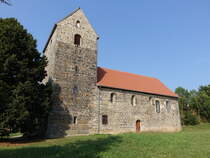 Schwanefeld, evangelische St. Nicolai Kirche, erbaut im 11. Jahrhundert (15.08.2025)