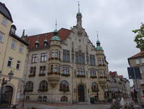 Helmstedt, Rathaus am Markt, erbaut von 1904 bis 1906 (16.08.2025)
