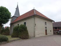 Warberg, evangelische St. Georg Kirche, erbaut von 1782 bis 1784 (16.08.2025)