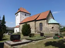 Watenstedt, evangelische St. Stephan Kirche, Saalkirche aus dem 13. Jahrhundert (16.08.2025)