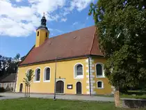 Lindenau, evangelische Schlo�kirche, erbaut im 17. Jahrhundert (06.09.2025)