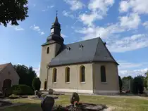 Osch�tzchen, evangelische Dorfkirche, erbaut 1908 (06.09.2025)