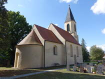 Strauch, evangelische Kirche, erbaut im 16. Jahrhundert, Kirchturm erbaut 1864 (06.09.2026)