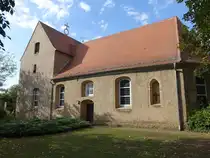 W�rdenhain, evangelische St. Katharina Kirche, erbaut 1450 (06.09.2025)