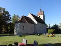 Altenau, evangelische Kirche, sp�tromanischer Backsteinbau aus der Zeit um 1200 (07.09.2025)