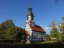 L�hsten, evangelische Kirche, Fachwerkkirche erbaut 1777 (07.09.2025)