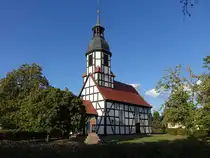 L�hsten, evangelische Kirche, Fachwerkkirche erbaut 1777 (07.09.2025)