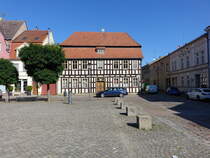 Dahme/Mark, Fachwerkhaus am T�pfermarkt (08.09.2025)