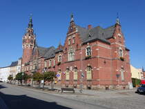 Dahme/Mark, Rathaus am alten Markt, erbaut von 1893 bis 1894 nach einem Entwurf des Architekten Max Jacob (08.09.2025)