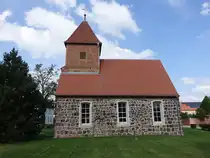 Mellnitz, evangelische Kirche, erbaut im 11. Jahrhundert (09.09.2025)