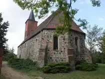 Niederg�rsdorf, evangelische Kirche, romanischer Saalbau erbaut um 1200, Kirchturm von 1714 (09.09.2025)