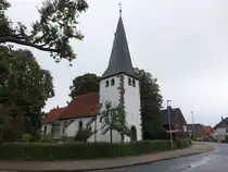 Gutstedt, evangelische Christuskirche, erbaut 1420 (09.09.2025)